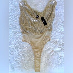 Lulus evening sequin bodysuit